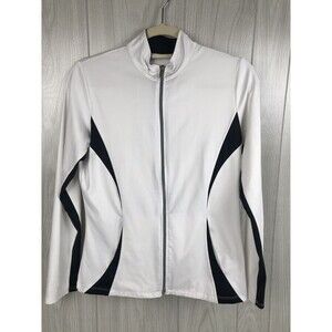 Tail Brand Women’s Size XS White W/ Black Zip Active Jacket Tennis With Pockets
